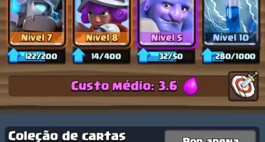 conta clash royale nível 9
