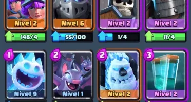 conta clash royale nível 9