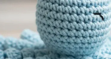 Amigurumi Polvo Azul Artesanal Presente Maternidade Oceano