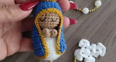 Terço Mariano em Crochê - Nossa Senhora