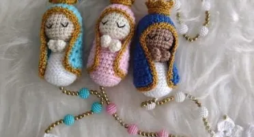 Terço Mariano em Crochê - Nossa Senhora