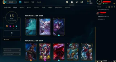 CONTA LEAGUE OF LEGENDS PLAT 4 Main ADC