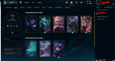 CONTA LEAGUE OF LEGENDS PLAT 4 Main ADC