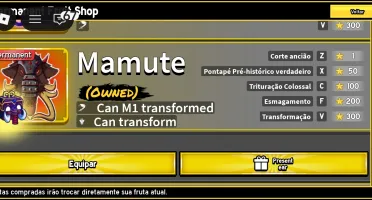 Dragon East Perm + Buddha e Mamute Perm, Yoru V2 +3 Gamepass