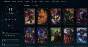 CONTA DE LOL GOLD 3, 35 SKINS,MAIN YASUO,1 CROMA!!