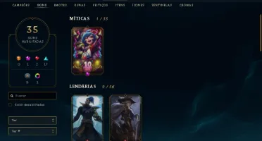 CONTA DE LOL GOLD 3, 35 SKINS,MAIN YASUO,1 CROMA!!