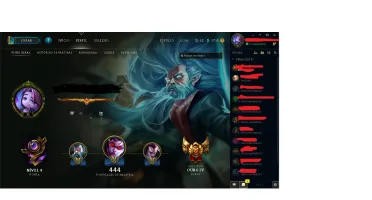 CONTA LOL GOLD TODOS OS CHAMPIONS VARIAS SKINS