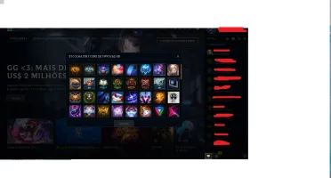 CONTA LOL GOLD TODOS OS CHAMPIONS VARIAS SKINS