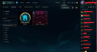 CONTA LOL GOLD TODOS OS CHAMPIONS VARIAS SKINS