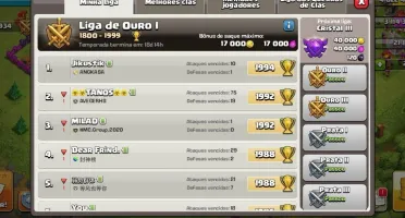 CLASH OF CLANS CONTA quase FULL CV11 TOP