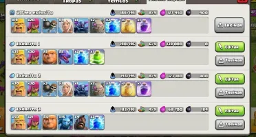 CLASH OF CLANS CONTA quase FULL CV11 TOP