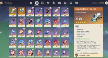 Conta Genshin AR 36 Xiao + Jade Spear / Keqing + Jade Cutter