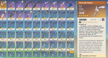 Ganyu + Zhongli + 7800 Gemas (Descrição) AR 40 Oportunidade!