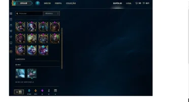 Conta lol lvl 30, Gold IV, todos os champs, 40 skins