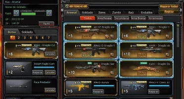 CONTA CROSSFIRE 3 ESTRELAS,6 VIPS,BONECOS DE ZP,ARMAS DE GP