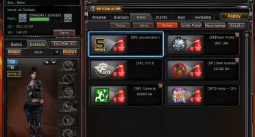 CONTA CROSSFIRE 3 ESTRELAS,6 VIPS,BONECOS DE ZP,ARMAS DE GP