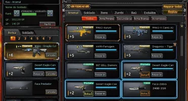 CONTA CROSSFIRE 3 ESTRELAS,6 VIPS,BONECOS DE ZP,ARMAS DE GP