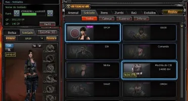 CONTA CROSSFIRE 3 ESTRELAS,6 VIPS,BONECOS DE ZP,ARMAS DE GP
