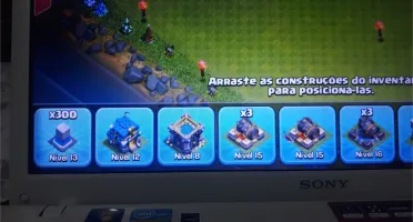 COC- CLASH OF CLANS VENDO CONTA CV12 BEM UPADA