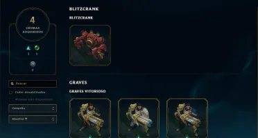 Conta Nível 73 - Borda Platina 3 - Único Dono