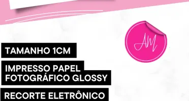 Mini Adesivos Personalizados de 1 cm