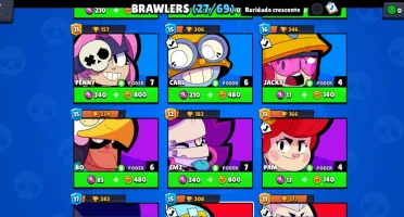 Conta Brawl Stars, 8332 Trofeús, 27 Brawlers