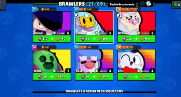 Conta Brawl Stars, 8332 Trofeús, 27 Brawlers