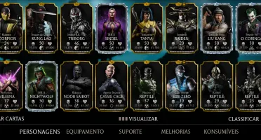 Conta Mortal Kombat mobile