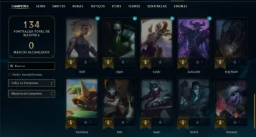 Ferro 2 com 45 Champs e 13 Skins ( Mais de 10 Jogos )