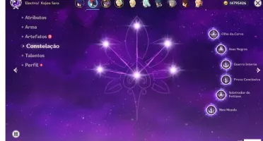 Raiden C1+Espinha Celestial+Kujou Sara c6+Chevreuse C6+75 RE