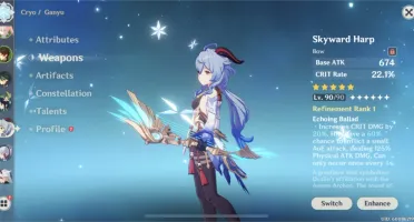 GENSHIN IMPACT END GAME - 22 ÍTENS T5 (14 Pers., 8 Armas)
