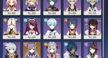 Conta genshin impact Ayaka, Hu tao, Zhongli, Mona...