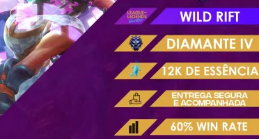 CONTA WILD RIFT - D4 + CONTA LOL - EX D4 S10 (EMAIL N VERIF)