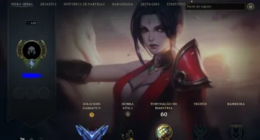 Conta diamante LoL com rp gasto varias skins