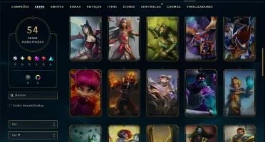 Ouro 3 com 65 Champs e 54 Skins