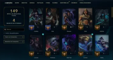 Ouro 3 com 65 Champs e 54 Skins