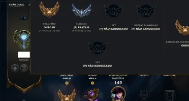 Ouro 3 com 65 Champs e 54 Skins