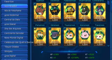 Conta Digimon maters online LA Omega (OmexaX/SusaShin/Bagra)