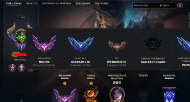 Conta mestre 156 pontos ( season nova)  230 skins lvl 589