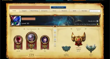 Conta League of Legens OURO 5+47 skins+11 paginas de runa