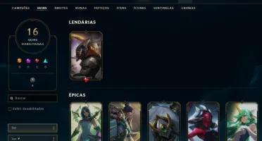 CONTA LOL- LVL 129 - 63 Champions - 16 Skins - FULL ACESSO