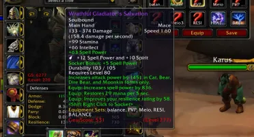 Conta Servidor Wow Brasil - Druid - Pve/Pvp