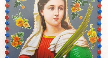 Quadrinho de Azulejo "Santa Luzia"