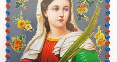 Quadrinho de Azulejo "Santa Luzia"