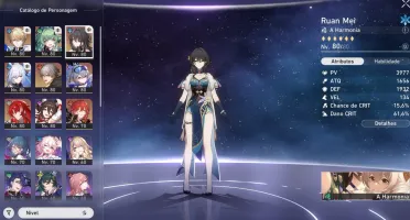 Honkai Star Rail, Lv 66: Jingliu, Ruan Mei, Huo Huo e +5✯