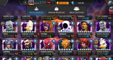 “Conta MTC ANCIÃO 8,35M+ | 181 7★ | 3 R5 | 30K Prestígio | 5
