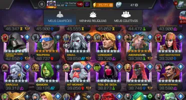 “Conta MTC ANCIÃO 8,35M+ | 181 7★ | 3 R5 | 30K Prestígio | 5