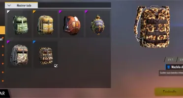 Conta free fire Plat - Techwear full