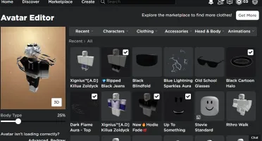 Conta de Roblox com roupas e upada em diversos jogos