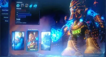 Conta league of legends unranked, 22 campeões, 2 skins